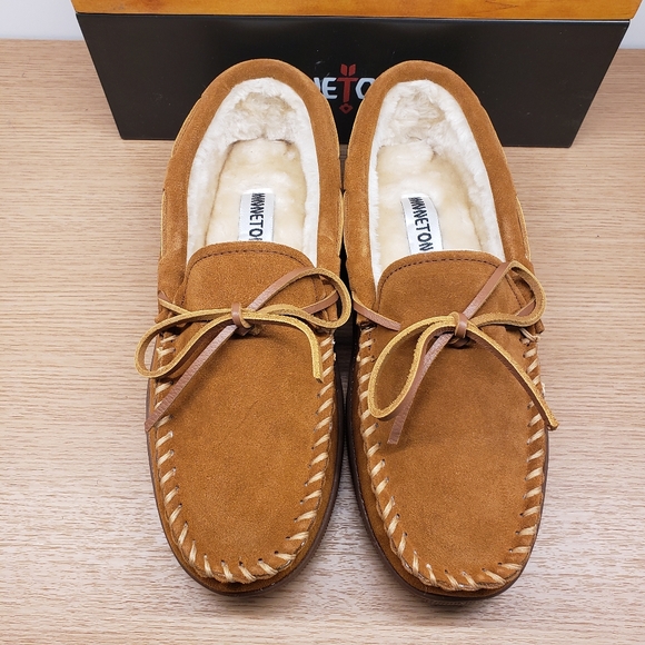 Men\'s Tan Moccasin Slippers main image 4